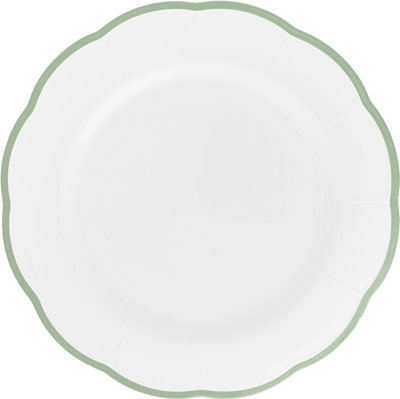 Piatti e sottopiatti Piatto Frutta Cm.20,9 Bordo Verde Pet00102