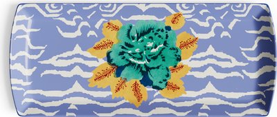 Piatti e sottopiatti Piatto in Porcellana 35x15cm Tigre Indiana Pervinca 0trayrecpclintg723515