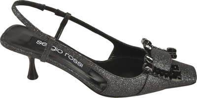 Décolleté Sergio Rossi Scarpe Con Tacco Nero