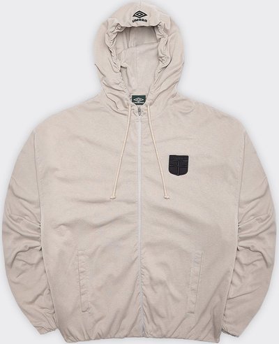 Felpe Felpa Con Cappuccio Zip Crest Jersey Taupe