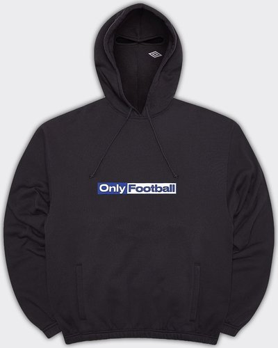 Felpe Felpa Con Cappuccio Only Football Mask Washed Black