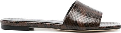 Mocassini Anna Snake Print Goat Leather Moka A11fsflos8mfl0221953043