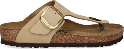 Ciabatte Gizeh Big Buckle Sandcastle, Nubuck Leather 1023966