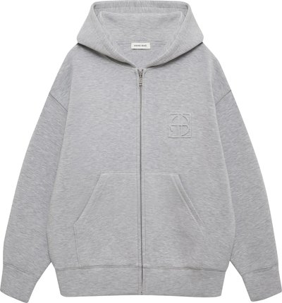 Portafogli Bond Zip up Hoodie Framed Monogram Heather Grey A0810742gry1