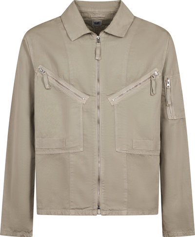 Giubbotti Cotton/linen Full Zip Overshirt