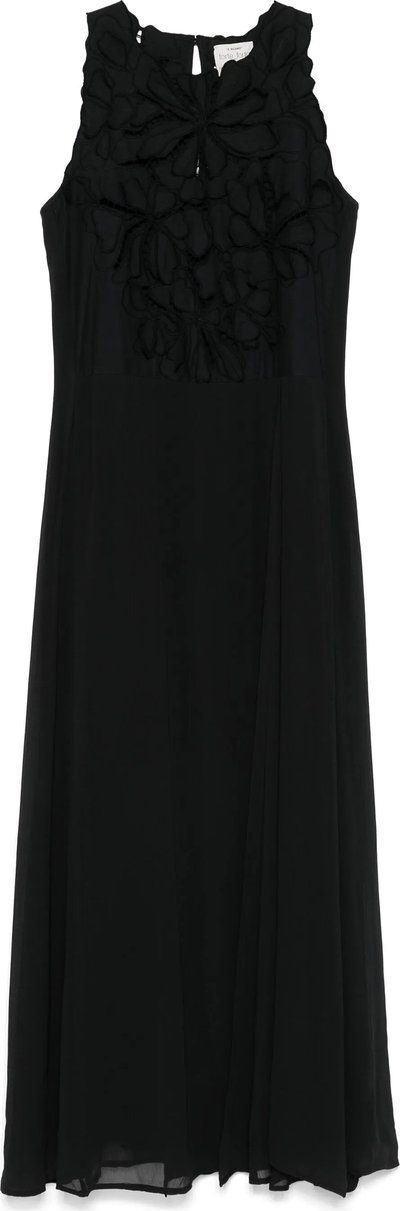 Vestiti "en Fleur" Embroidery Popline And Georgette Dress 13609mydress