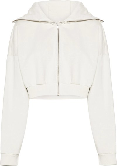 Maglie Cropped Full Zip Rice