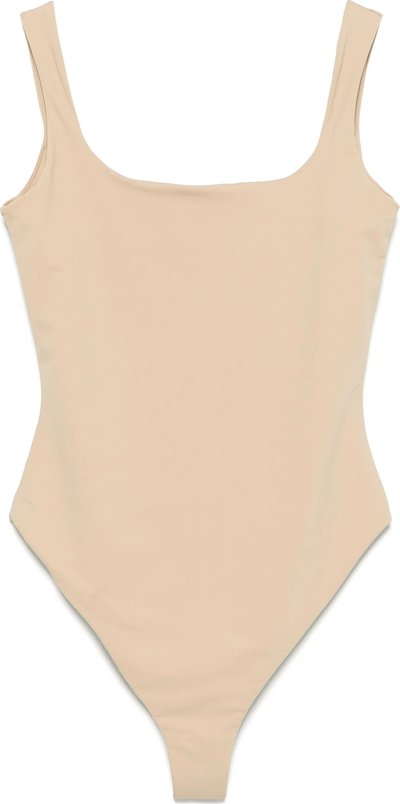 Body Square Neck Bodysuit - Nylon Spandex Cork