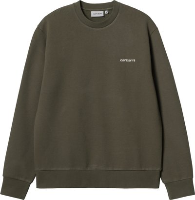 Maglie Script Embroidery Sweat Green