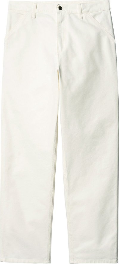Jeans Single Knee Pant White