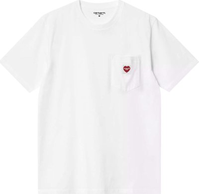 Canotte ss Pocket Heart T-shirt White