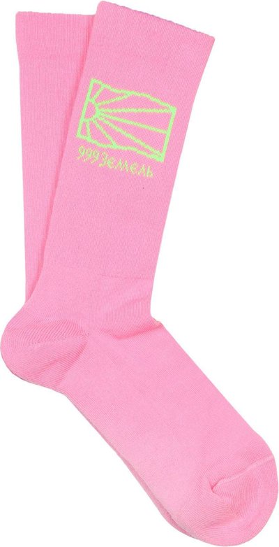 Calze Corte Knitted Logo Socks Pink