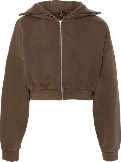 Maglie Cropped Full Zip Brunette
