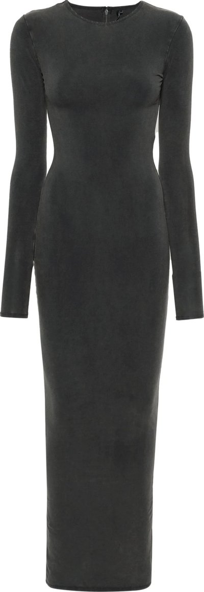 Vestiti ls Maxi - Cotton Spandex Washed Black