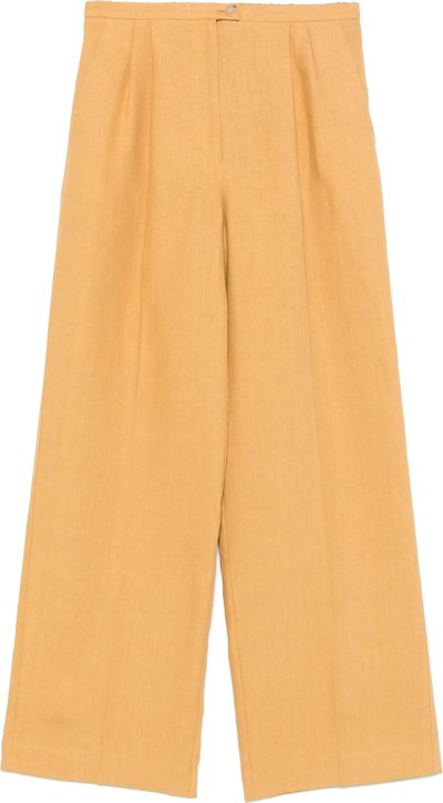 Jeans Chic Linen Canvas Darted Pants