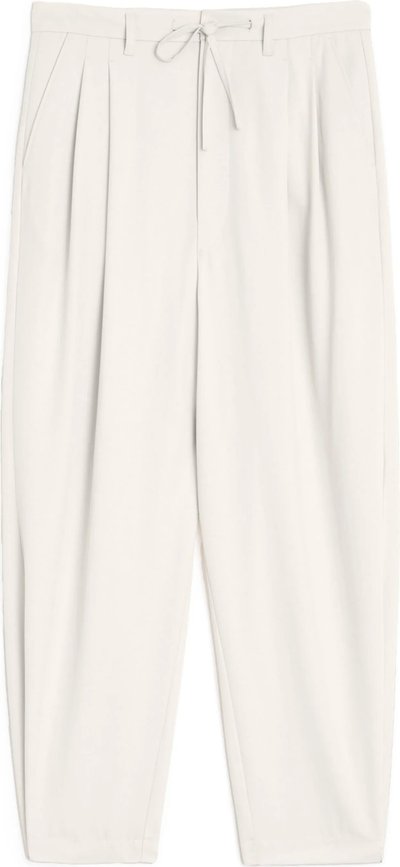 Casual Drawstring Pleated Pants