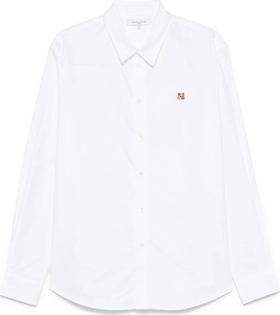 Camicie Fox Head Embroidery Casual Shirt