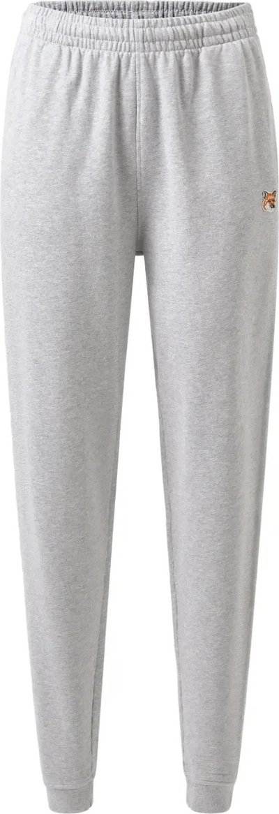 Casual Fox Head Patch Regular Jog Pants