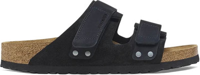 Sandali Uji Black, Suede Leather/nubuck