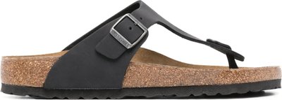 Sandali Gizeh Black, Oiled Leather