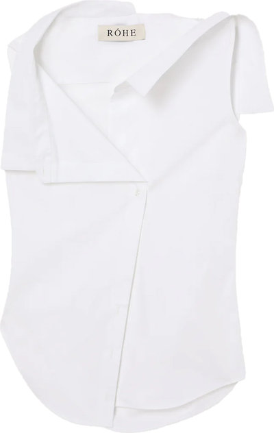 Camicie Deconstructed Off-shoulder Top 41520150