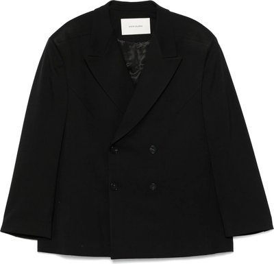 Giacche Double Breasted Blazer Black Wool
