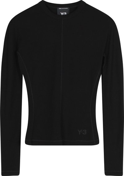 Canotte Fitted ls T-shirt Black