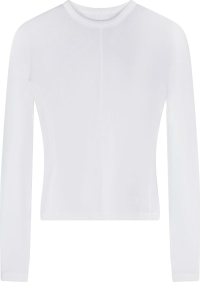 Canotte Fitted ls T-shirt White