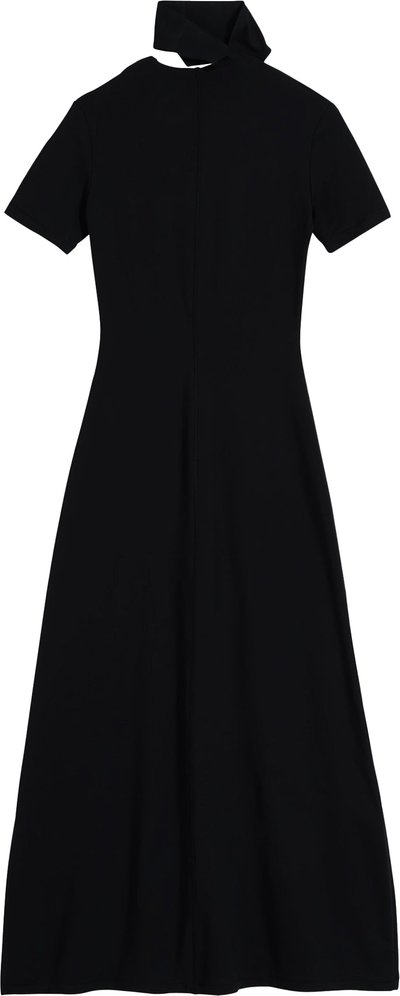 Vestiti Fitted Neck Closure Dress