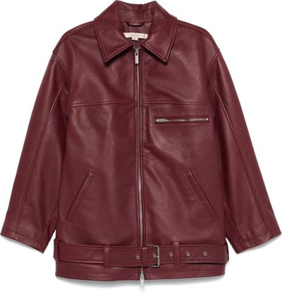 Giacche Oversize Leather Jacket 502386580