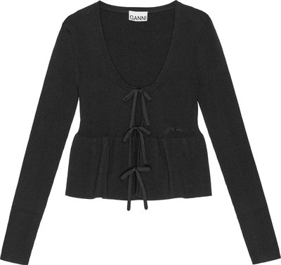 Maglie Melange Rib Knit Cardigan K2364