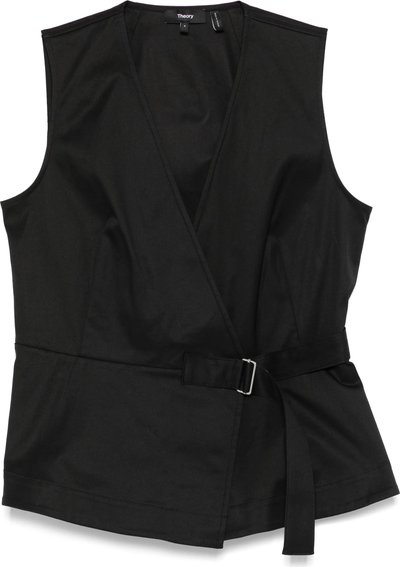 T-shirt sl v Wrap Top.cotton