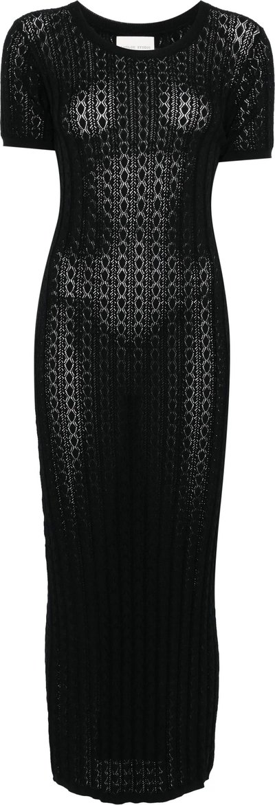 Rib-lace Knit Dress
