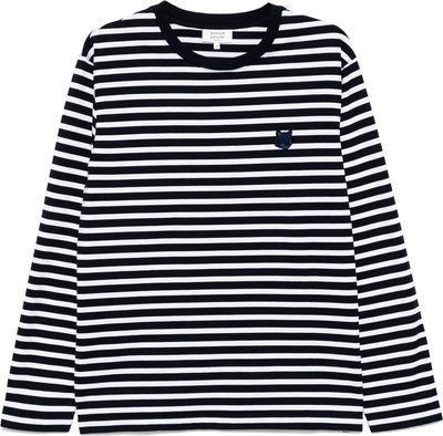 T-shirt Bold Fox Head Patch Comfort Marin Tee-shirt