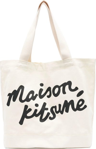 Borse a spalla Maison Kitsune Handwriting Tote