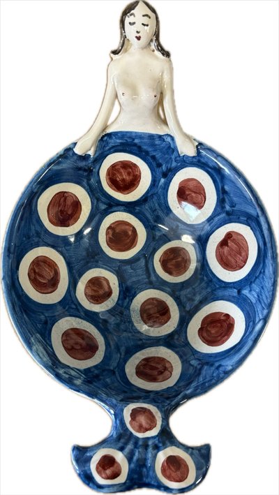 Ciotola in ceramica Sicilian Summer (sirena)-blu