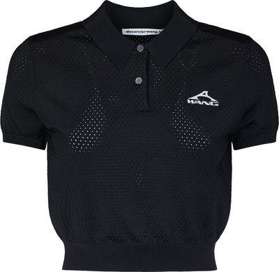 Polo Short Sleeve Polo Tee w/ a Wang Logo Print