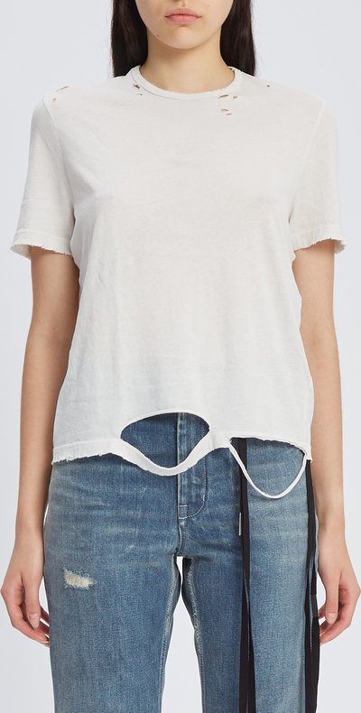 T-shirt Fanie Standard Fit T-shirt With Printed Patch
