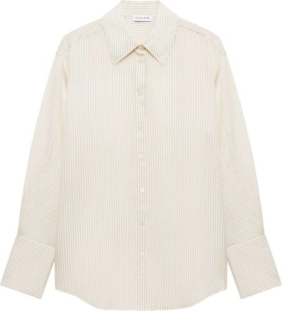 Camicie Bridget Shirt - Ivory And Black Pinstripe