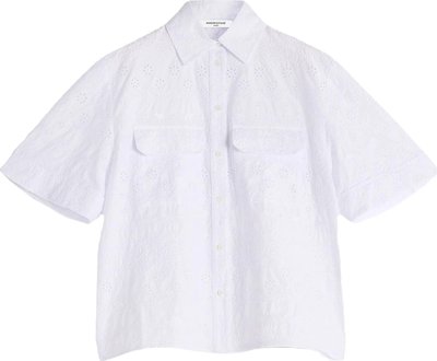 Camicie Broderie Anglaise Boxy Short Sleeve Shirt
