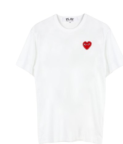 Canotte Rhinestone Red Heart T-shirt