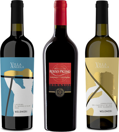 Selezioni miste 3 bottiglie miste: Lacrima di Morro d'Alba DOC Classico 2021 - Rosso Piceno DOC 2022 - Verdicchio DOC 2023