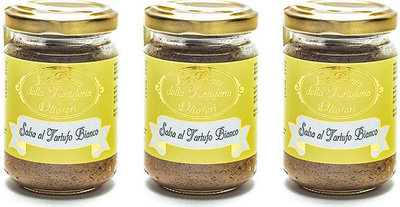 Prodotti al tartufo 3 barattoli - Salsa al Tartufo Bianco 130 gr