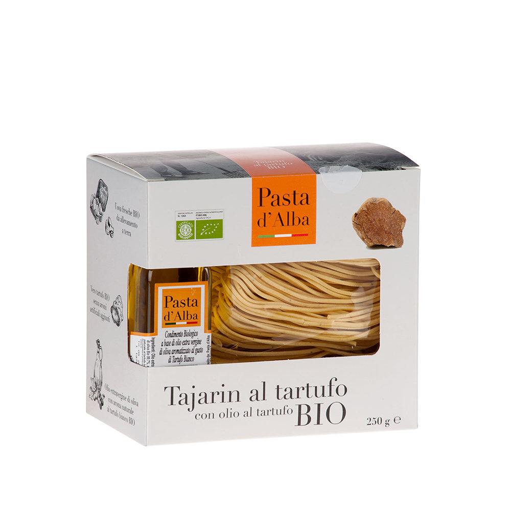 Tajarin al tartufo BIO 250 gr. - Olio al tartufo bianco 65 ml