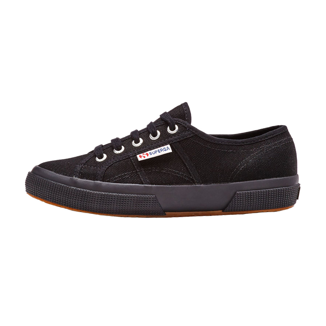 superga in pelle nera