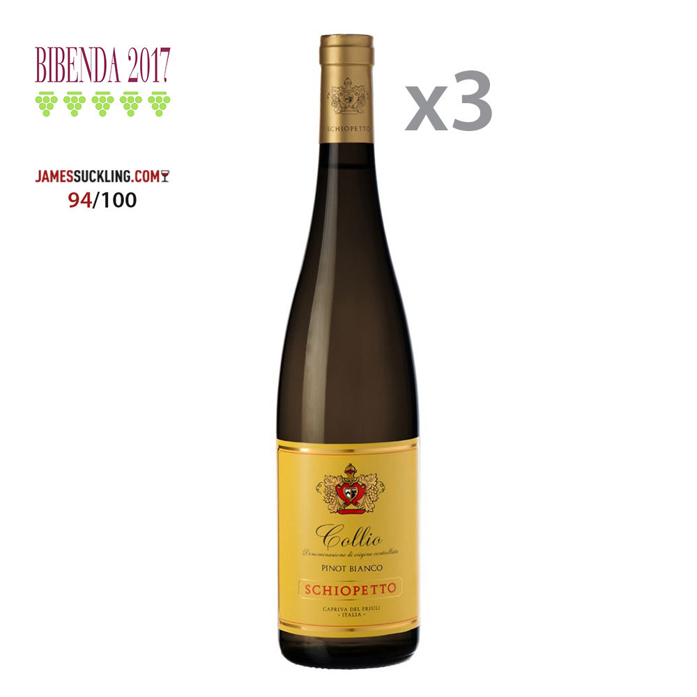 3 bottiglie - Pinot Bianco Collio DOC 2017