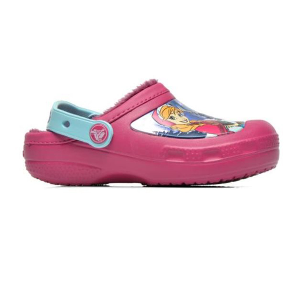 Mules de piel de niña Frozen, rosa - Crocs - Compra en Ventis.