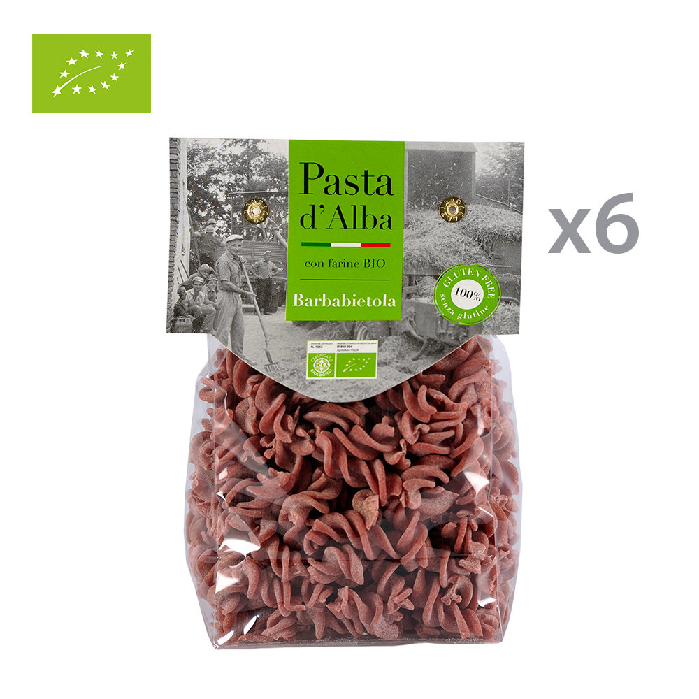 6 confezioni - Fusilli di Riso alla Barbabietola BIO Senza Glutine 250 gr