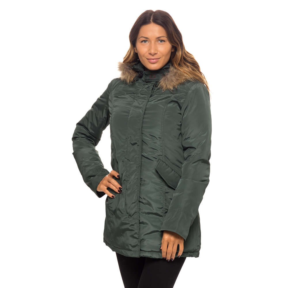 Parka canadiense con capucha verde botella - Canadian - Compra en Ventis.