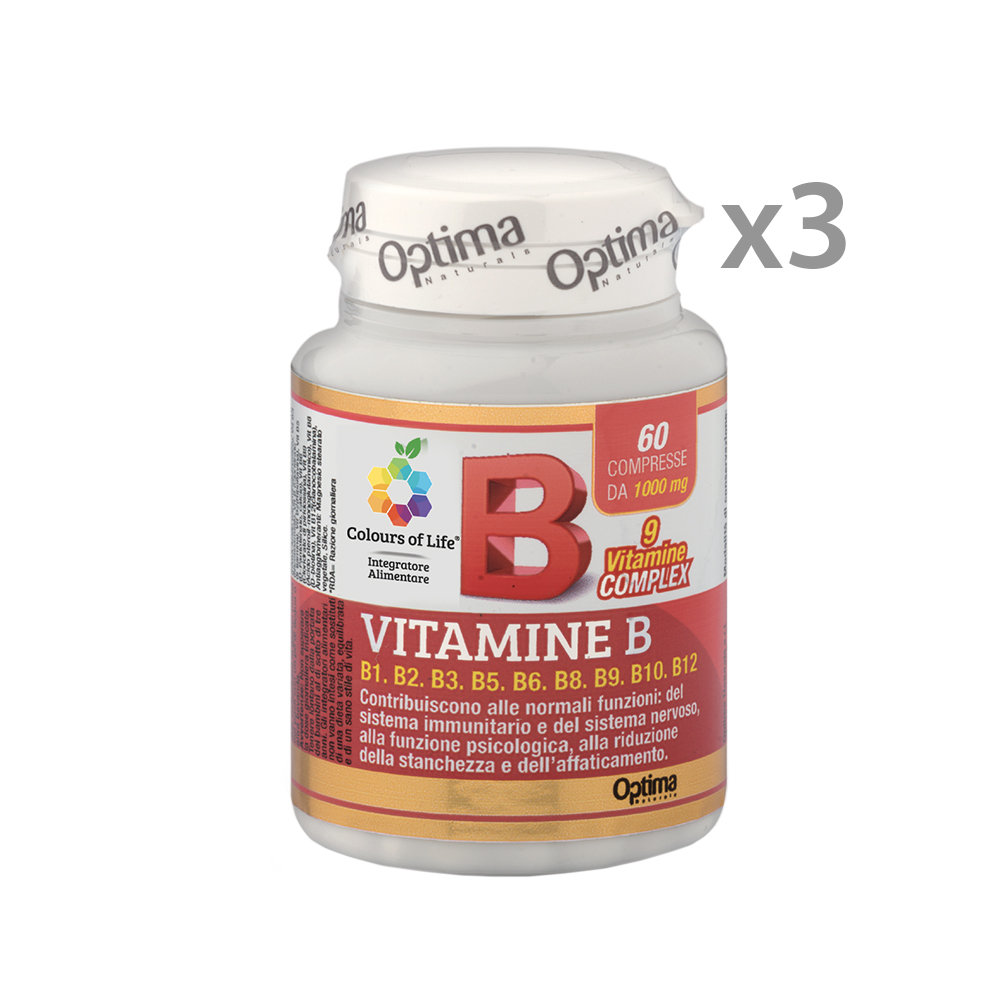 Vitamine N.1 3 confezioni 60 cps Vitamine B Complex Optimax